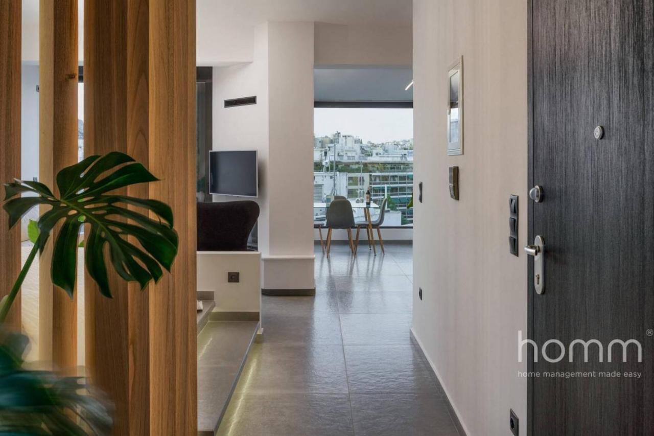 Ferienwohnung 59M² Homm Loft- Penthouse With Acropolis View,2Ppl Athen Exterior foto