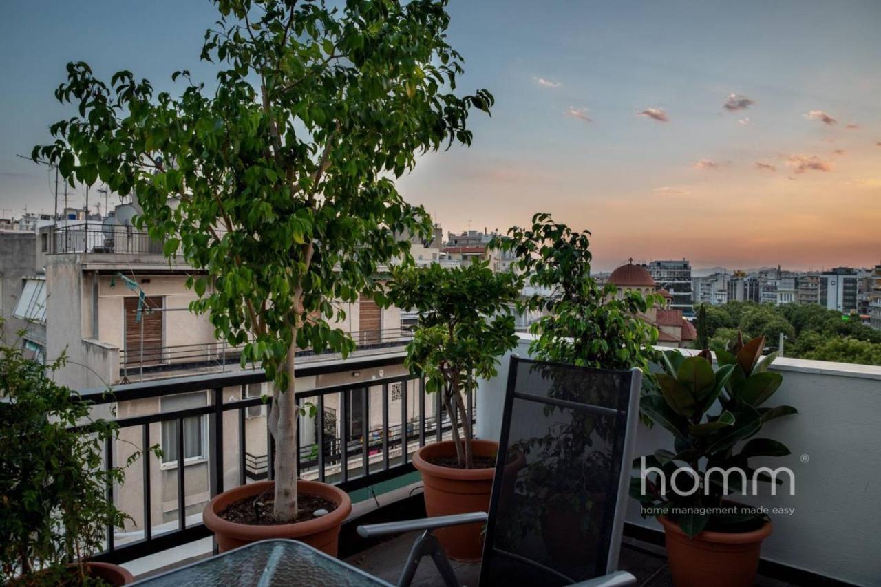 Ferienwohnung 59M² Homm Loft- Penthouse With Acropolis View,2Ppl Athen Exterior foto