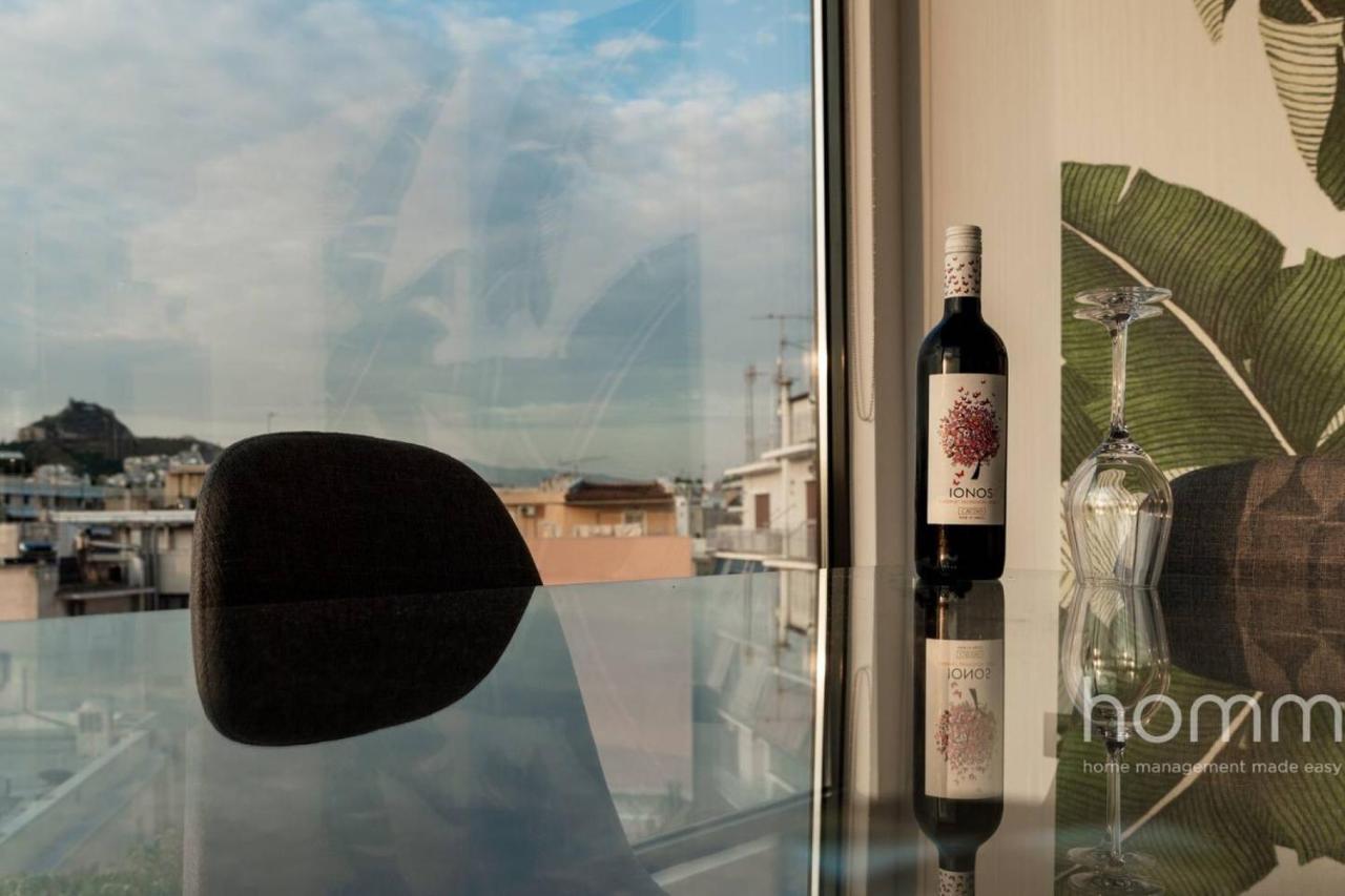 Ferienwohnung 59M² Homm Loft- Penthouse With Acropolis View,2Ppl Athen Exterior foto