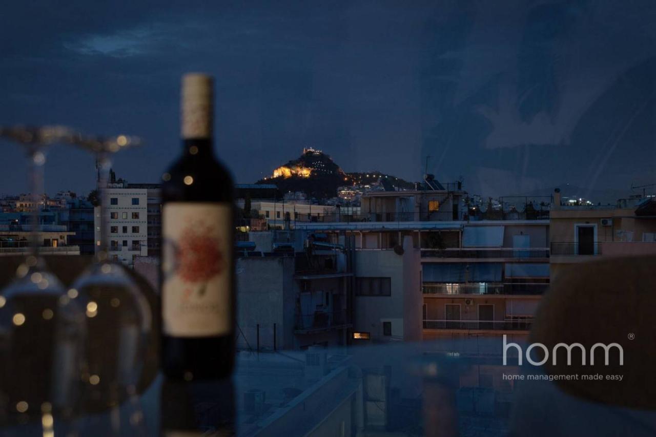 Ferienwohnung 59M² Homm Loft- Penthouse With Acropolis View,2Ppl Athen Exterior foto